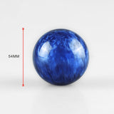 Max M12*1.25 Threaded 54mm Round Manual Gear shift Lever Shifter Knob Deep Blue - Aladdin Shoppers