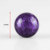 Max M12*1.25 Threaded 54mm Round Manual Gear shift Lever Shifter Knob Purple - Aladdin Shoppers