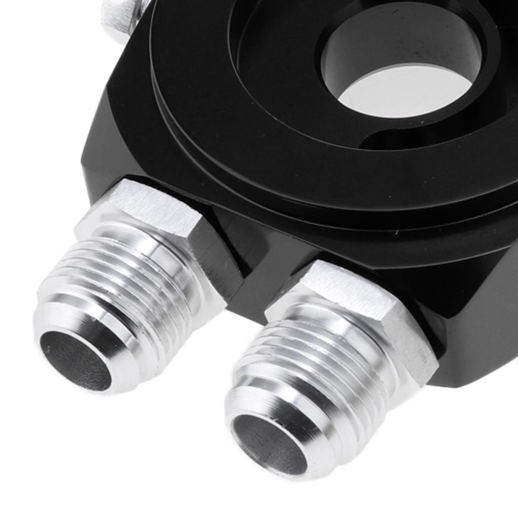 Max M20x1.5 Oil Gauge Filter Cooler Sandwich Plate Thermostat Adapter Black - Aladdin Shoppers