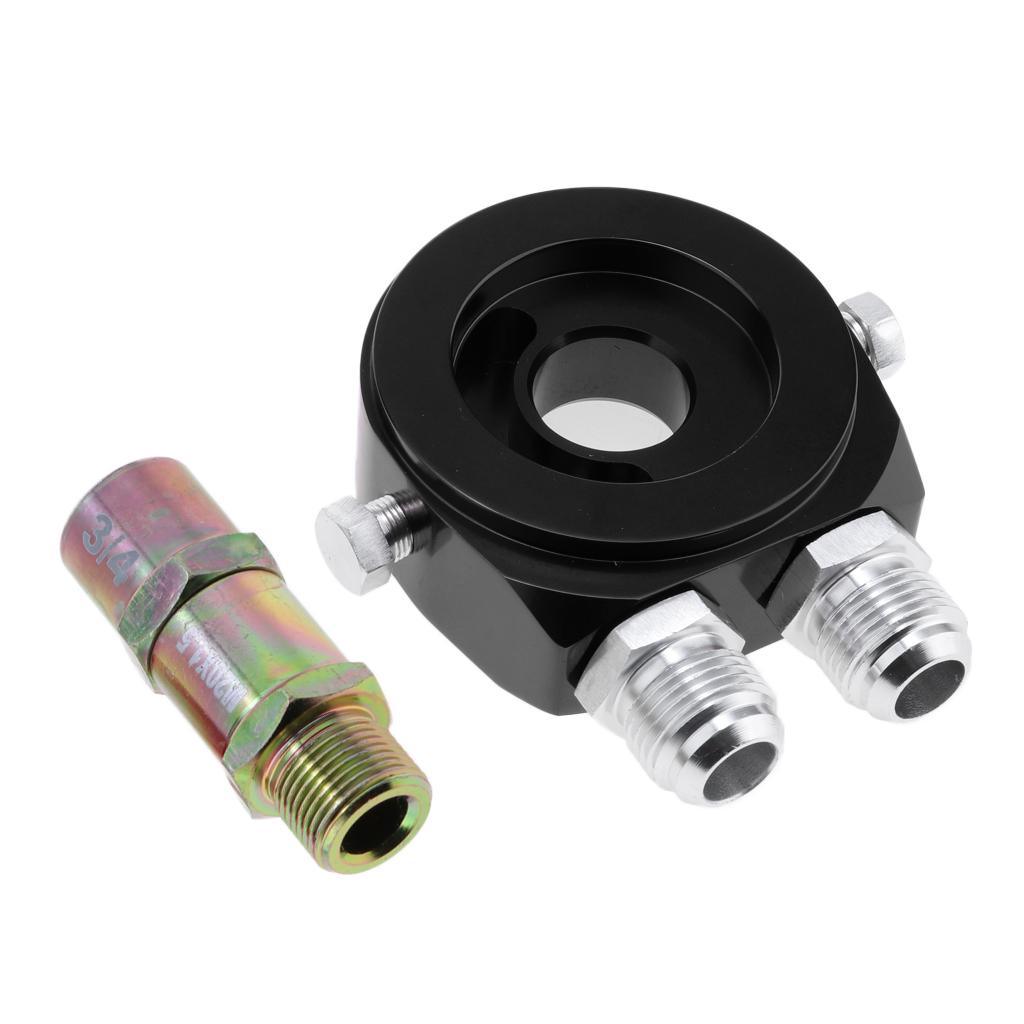 Max M20x1.5 Oil Gauge Filter Cooler Sandwich Plate Thermostat Adapter Black - Aladdin Shoppers