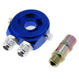 Max M20x1.5 Oil Gauge Filter Cooler Sandwich Plate Thermostat Adapter Blue - Aladdin Shoppers