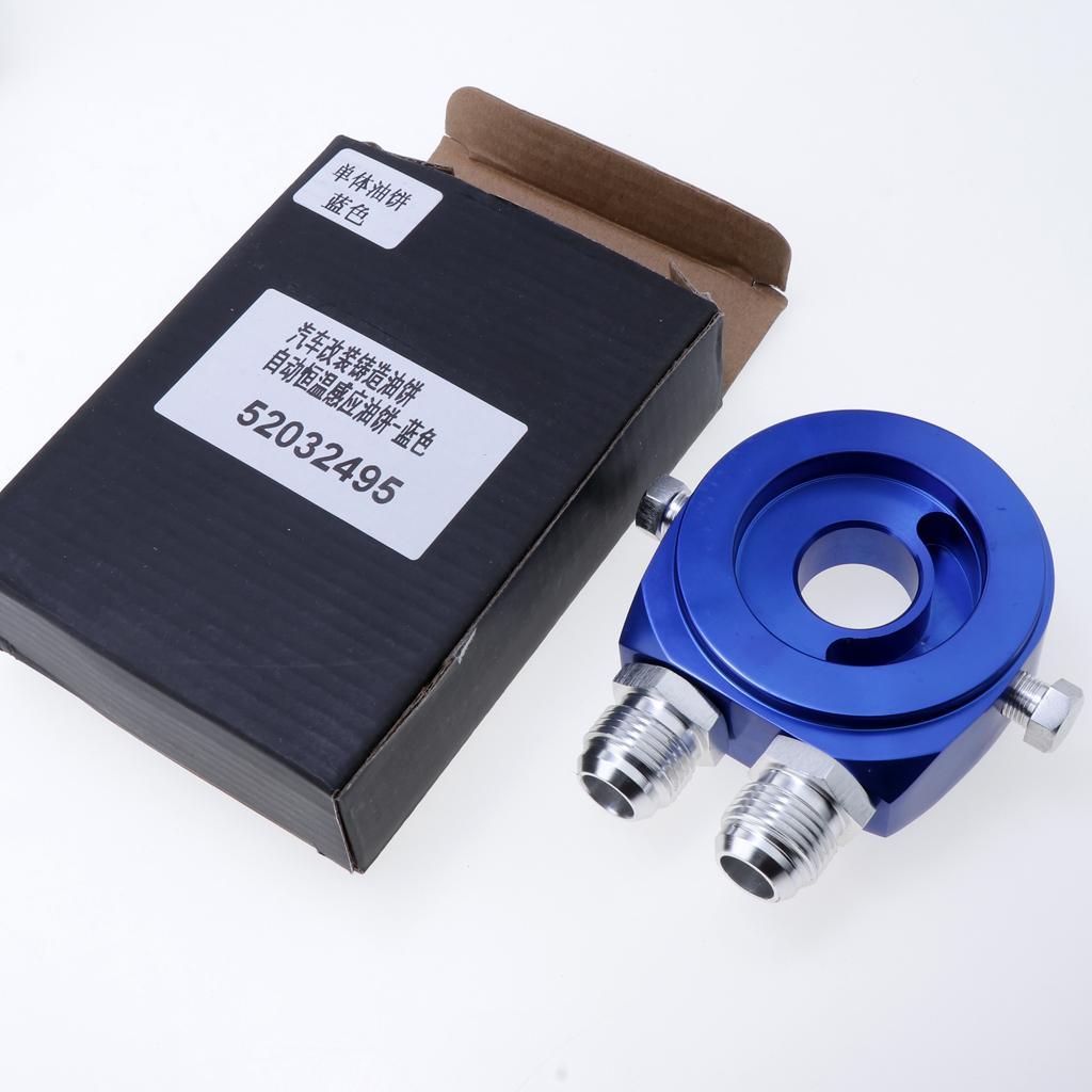 Max M20x1.5 Oil Gauge Filter Cooler Sandwich Plate Thermostat Adapter Blue - Aladdin Shoppers