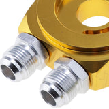 Max M20x1.5 Oil Gauge Filter Cooler Sandwich Plate Thermostat Adapter Golden - Aladdin Shoppers
