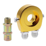 Max M20x1.5 Oil Gauge Filter Cooler Sandwich Plate Thermostat Adapter Golden - Aladdin Shoppers