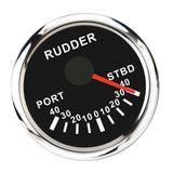 Max Marine Boat 52mm 2" Display Hull Azimuth and Rudder Angle Meter Black Dial - Aladdin Shoppers