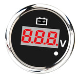 Max Marine Boat Digital Display Voltmeter Voltage Meter 8-32V 52mm 2" Black - Aladdin Shoppers