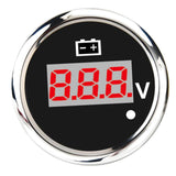 Max Marine Boat Digital Display Voltmeter Voltage Meter 8-32V 52mm 2" Black - Aladdin Shoppers