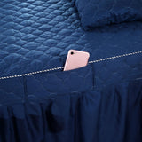 Max Massage Cosmetic Table Valance Sheet Cover with Hole 73x28inch Blue - Aladdin Shoppers