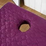 Max Massage Cosmetic Table Valance Sheet Cover with Hole 73x28inch Purple - Aladdin Shoppers