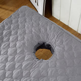 Max Massage Cosmetic Table Valance Sheet Cover with Hole 75x31inch Gray - Aladdin Shoppers