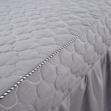 Max Massage Cosmetic Table Valance Sheet Cover with Hole 75x31inch Gray - Aladdin Shoppers