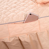 Max Massage Cosmetic Table Valance Sheet Cover with Hole 75x31inch Jade Pink - Aladdin Shoppers