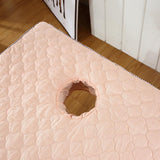 Max Massage Cosmetic Table Valance Sheet Cover with Hole 75x31inch Jade Pink - Aladdin Shoppers