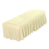 Max Massage Cosmetic Table Valance Sheet Cover with Hole Beige-180x60cm - Aladdin Shoppers