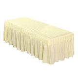 Max Massage Cosmetic Table Valance Sheet Cover with Hole Beige-180x60cm - Aladdin Shoppers