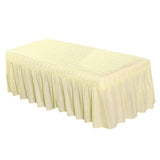Max Massage Cosmetic Table Valance Sheet Cover with Hole Beige-185x70cm - Aladdin Shoppers