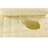 Max Massage Cosmetic Table Valance Sheet Cover with Hole Beige-185x70cm - Aladdin Shoppers
