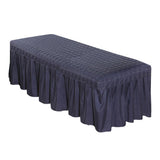 Max Massage Cosmetic Table Valance Sheet Cover with Hole Dark Blue-185x70cm - Aladdin Shoppers