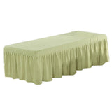 Max Massage Table Skirt Beauty Bed Cover Valance Sheet 2 Green_1 - Aladdin Shoppers