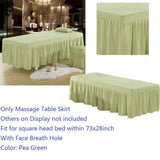 Max Massage Table Skirt Beauty Bed Cover Valance Sheet 2 Green_1 - Aladdin Shoppers