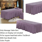 Max Massage Table Skirt Beauty Bed Cover Valance Sheet 2 Purple - Aladdin Shoppers