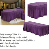 Max Massage Table Skirt Beauty Bed Cover Valance Sheet Dark Purple - Aladdin Shoppers