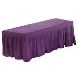 Max Massage Table Skirt Beauty Bed Cover Valance Sheet Dark Purple - Aladdin Shoppers
