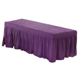 Max Massage Table Skirt Beauty Bed Cover Valance Sheet Dark Purple - Aladdin Shoppers