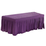 Max Massage Table Skirt Beauty Bed Cover Valance Sheet Dark Purple - Aladdin Shoppers