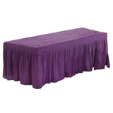 Max Massage Table Skirt Beauty Bed Cover Valance Sheet Dark Purple - Aladdin Shoppers