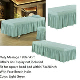 Max Massage Table Skirt Beauty Bed Cover Valance Sheet Green_3 - Aladdin Shoppers