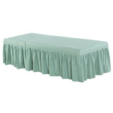Max Massage Table Skirt Beauty Bed Cover Valance Sheet Green_3 - Aladdin Shoppers