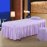 Max Massage Table Skirt Beauty Bed Cover Valance Sheet Light Purple - Aladdin Shoppers