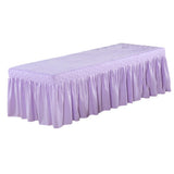 Max Massage Table Skirt Beauty Bed Cover Valance Sheet Light Purple - Aladdin Shoppers