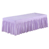 Max Massage Table Skirt Beauty Bed Cover Valance Sheet Light Purple - Aladdin Shoppers