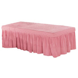 Max Massage Table Skirt Beauty Bed Cover Valance Sheet Red_1 - Aladdin Shoppers