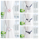 Max Mediterranean Style Magnetic Decorative Curtain Tiebacks Rudder-Red - Aladdin Shoppers
