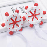 Max Mediterranean Style Magnetic Decorative Curtain Tiebacks Rudder-Red - Aladdin Shoppers