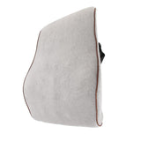 Max Memory Foam Car Seat Lumbar Cushion Back Waist Support Travel Pillow Grey - Aladdin Shoppers