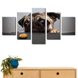 Max Modern 5 Panels Paintings on Canvas Wall Art Landscape Dog - Aladdin Shoppers