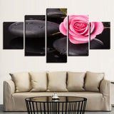 Max Modern 5 Panels Paintings on Canvas Wall Art Landscape Flower 1 - Aladdin Shoppers