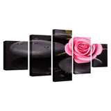 Max Modern 5 Panels Paintings on Canvas Wall Art Landscape Flower 1 - Aladdin Shoppers