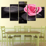 Max Modern 5 Panels Paintings on Canvas Wall Art Landscape Flower 1 - Aladdin Shoppers