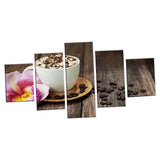 Max Modern 5 Panels Paintings on Canvas Wall Art Landscape Flower 2 - Aladdin Shoppers