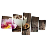 Max Modern 5 Panels Paintings on Canvas Wall Art Landscape Flower 2 - Aladdin Shoppers