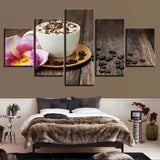 Max Modern 5 Panels Paintings on Canvas Wall Art Landscape Flower 2 - Aladdin Shoppers