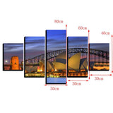 Max Modern 5 Panels Paintings on Canvas Wall Art Landscape Opera - Aladdin Shoppers