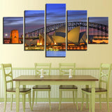 Max Modern 5 Panels Paintings on Canvas Wall Art Landscape Opera - Aladdin Shoppers