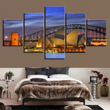 Max Modern 5 Panels Paintings on Canvas Wall Art Landscape Opera - Aladdin Shoppers