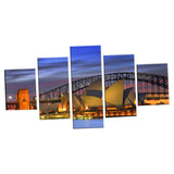 Max Modern 5 Panels Paintings on Canvas Wall Art Landscape Opera - Aladdin Shoppers